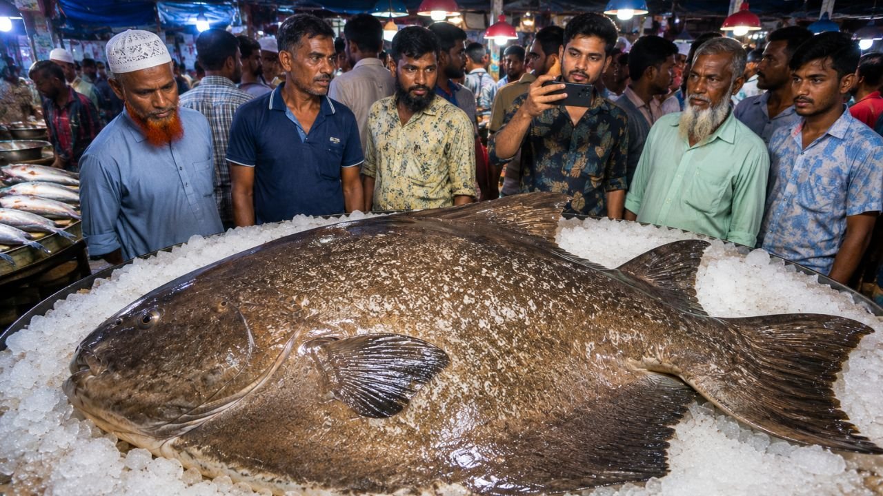 চট্টগ্রামের বাজারে ১৫৫ কেজির বিশাল কোরাল, দাম প্রায় আড়াই লাখ টাকা