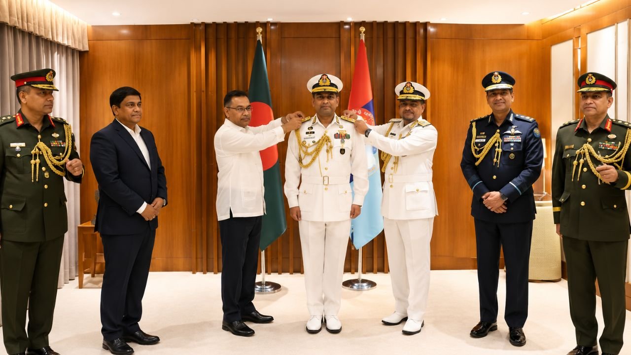 নৌবাহিনী প্রধান হিসেবে দায়িত্ব গ্রহণ