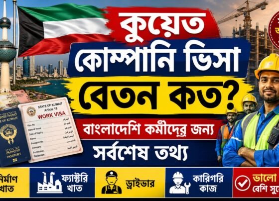 কুয়েত কোম্পানি ভিসা বেতন কত