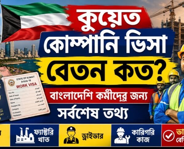 কুয়েত কোম্পানি ভিসা বেতন কত