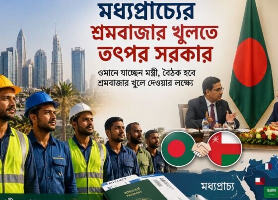মধ্যপ্রাচ্যের শ্রমবাজার খুলতে তৎপর সরকার