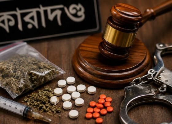 মাদক বিক্রি ও সেবনের অভিযোগে