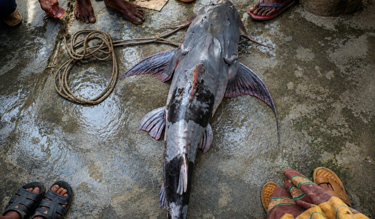 যমুনায় ৪১ কেজির বাঘাইড়, বিক্রি ৫৩ হাজার টাকায়