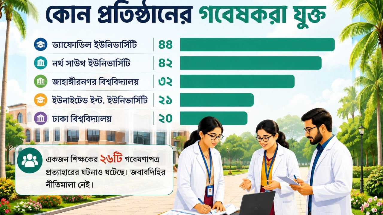 অনিয়ম ও চৌর্যবৃত্তির অভিযোগে প্রত্যাহার ৩২৫ বাংলাদেশি গবেষণাপত্র, প্রশ্নের মুখে গবেষণার মান