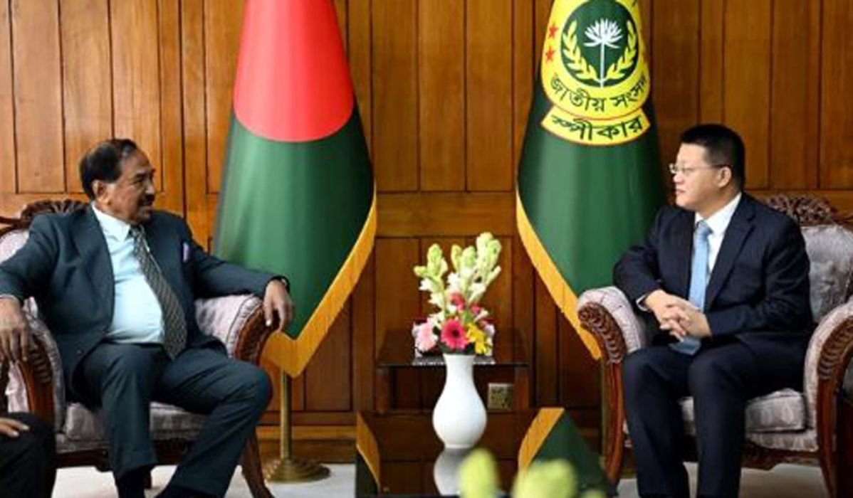 স্পিকারের সঙ্গে বিদায়ী চীনা রাষ্ট্রদূতের সাক্ষাৎ
