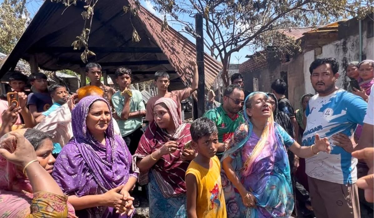 ব্রাহ্মণবাড়িয়ায় আগুনে পুড়ে ছাই ১০ দোকান