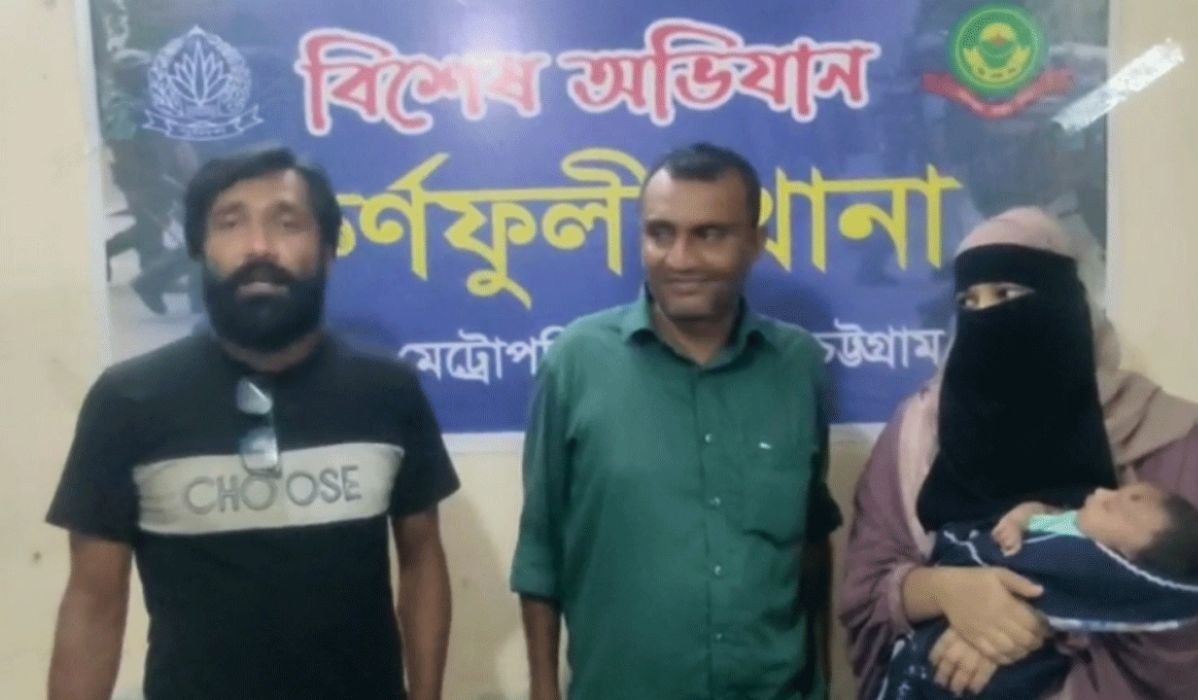 কর্ণফুলীতে চুরি হওয়া ৪১ দিনের শিশু সুবর্ণচর থেকে উদ্ধার